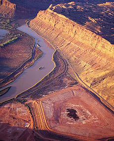 Birds Eye View of Moab Tailings